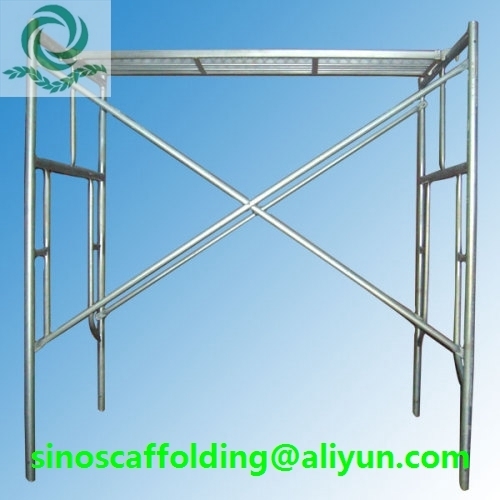 Galvanized H ladder frame scaffolding for construction