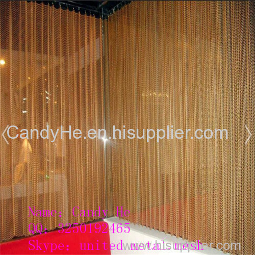 New design upscale decorative metal mesh curtain for coffee bar/ hotel/ music hall