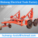 Hydraulic Reel Trailers lifting cylinders activated by separate hand pumps