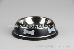 L:dia25.8*6.3cm Dog Stainless steel Bowl for large Dog