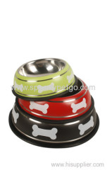 L:dia25.8*6.3cm Dog Stainless steel Bowl for large Dog