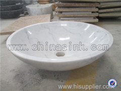 Moon white marble bathroom sink on sale