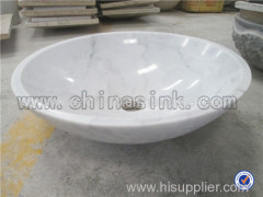 Moon white marble bathroom sink on sale