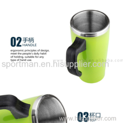 Color painting Double Wall Stainless Steel Vacuum Thermo Travel coffee mug flask