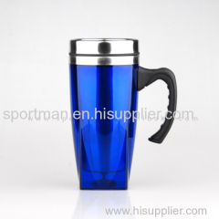 High Quality Plastic Thermal Travel mug with handle