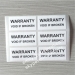 Destructible Warranty Void Stickers With Lamination