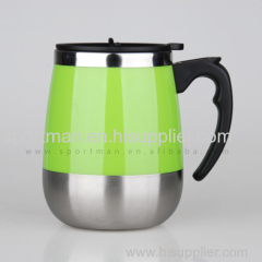 Stainless Steel Travel Mug Office Cup Coffee Tea Hot Cold Water