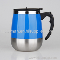 Stainless Steel Travel Mug Office Cup Coffee Tea Hot Cold Water