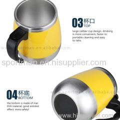 Stainless Steel Travel Mug Office Cup Coffee Tea Hot Cold Water