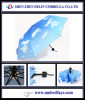 New blue sky manul 3 folding umbrella created fresh manul 3 folding umbrella 3 fold umbrella