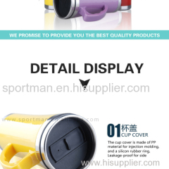 Wholesale 450ml 16oz fashion stainless steel travel mug Hot sale