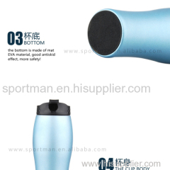 Double Wall Stainless Steel Travel Mug Water Drinking bottle tumbler with spill proof lid