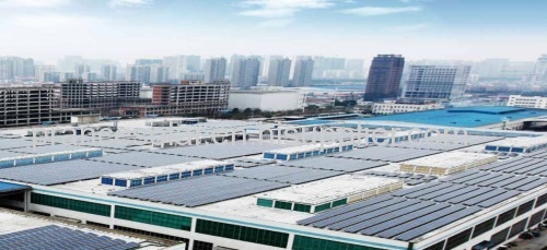 Commercial and industrial rooftop solar power plant system solution