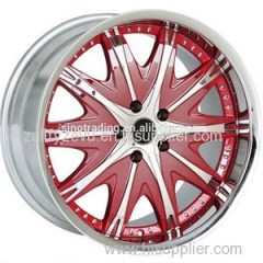 RED Car Chrome Wheel Rims Forged Aluminum