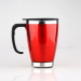 16oz Plastic Double Walls Travel Mug plastic mug with handle