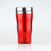 Double Wave Shape Plastic Travel Mug Thermal Coffee mug isnulated with lid