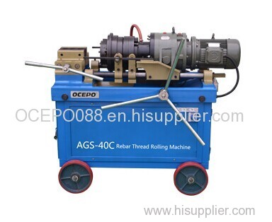 Rebar thread rolling machine