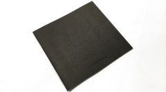 Blind embossed saddle stitched softcover book