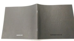 Blind embossed saddle stitched softcover book printing