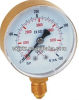 63mm Oxygen Pressure Gauge In Snap On Plastic Window