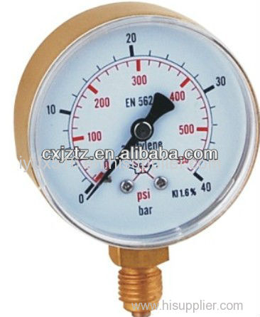 Contact Now63mm Acetylene Pressure Gauge In Snap On Plastic Window