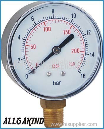 Bottom Dry Pressure Gauge