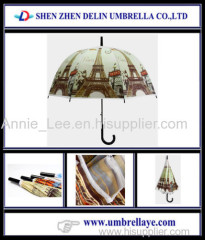 High quality straight mashroom umbrella best price POE/PVC umbrella long umbrella