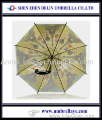 High quality straight mashroom umbrella best price POE/PVC umbrella long umbrella