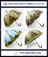 High quality straight mashroom umbrella best price POE/PVC umbrella long umbrella