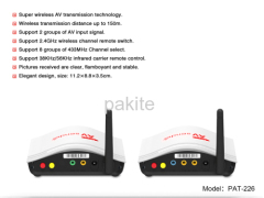 PAKITE Brand Wireless AV Sender/Wireless Audio Video Transmitter Receiver for TV