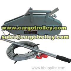 Wire rope pulling hoist price list with details