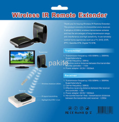 433.92MHz PAKITE Brand Wireless IR Remote Extend with 200M Transmit Range for TV and DVD