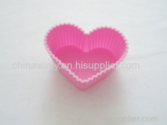 Small Heart Muffin Silicone Cake