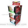 2 sided Cardboard Retail Displays 6 pockets for Storage bags holding 80kg