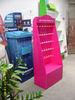 POS Pink color pegboard jewelry display with hooks Free Standing