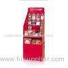 Advertising Paper Cardboard Corrugated Floor Display Unit For Grocery Store