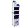 4 tiered Skincare Cardboard Floor Cosmetic Display Stand For Retail