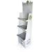 Specially diecut topheader Cardboard Floor Display with 3 shelves