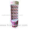 Facial Mask Supermarket Cardboard Floor Display semi - circle with hooks