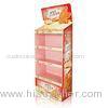 CMYK Printing Cardboard Retail Displays sturdy POS Corrugated Floor Display