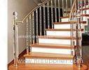 Outdoor Acrylic Spindles For Stairs / Column Shape Acrylic Balustrade