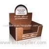 Chocolate / Foldable Cardboard Countertop Display Boxes UV Coating