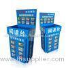 Full printed Cardboard Recycling bin / CMYK Printing retail dump bins