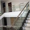 Satin Surface Stainless Steel Guardrail / Brushed Steel Handrails For Stairs