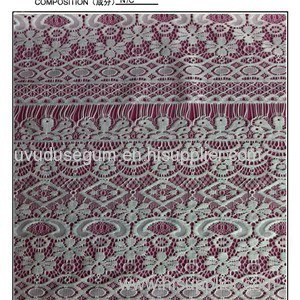 Top Quality Nylon&cotton Eyelash Lace Fabric (E2131)