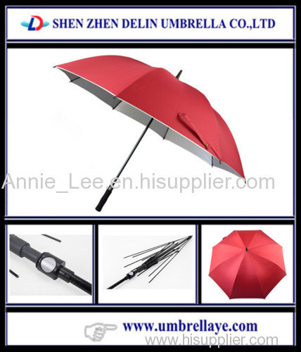 Good looking golf umbrella fiber shaft golf umbrella for strom large golf umbrella