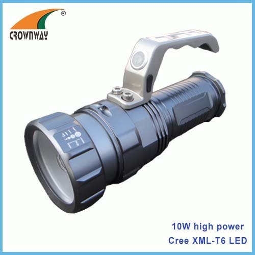 10W Cree LED rechargeable 18650 hand torches reparing lamp work light camping or hunting lanterns
