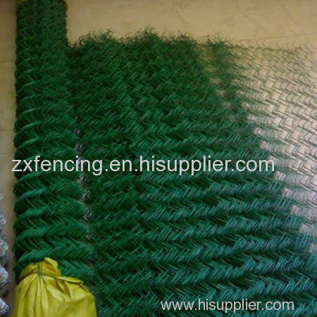 PVC coated chain link fence