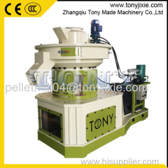 TONY Brand 1-1.5t/h bio wheat straw wood waste hard wood pellet making machine price