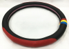 universal design car steering wheel cover with rubber ring